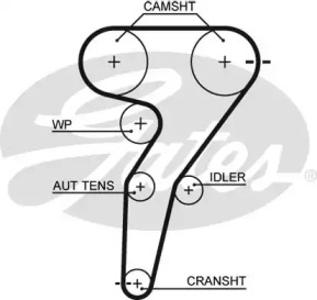 Ремень ГРМ GATES для ALFA ROMEO 146 (930_) 2.0 16V Quadrifoglio (930.B5)