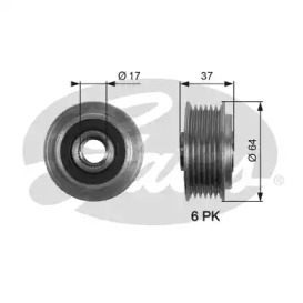 Генератор GATES для MAZDA 3 (BK) 2.3 MPS Turbo