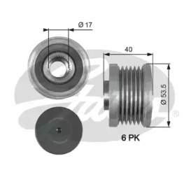 Генератор GATES для NISSAN JUKE (F15) 1.6 DIG-T NISMO 4x4