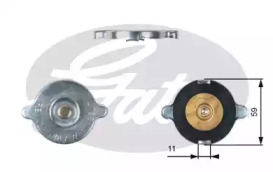 Водяной / масляный радиатор GATES для FORD TAUNUS (GBFK) 1600