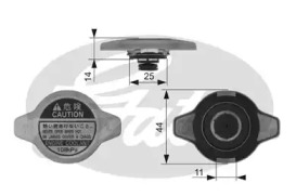 Водяной / масляный радиатор GATES для SUZUKI SX4 (EY, GY) 1.6 VVT 4x4 (RW 416)