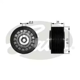 Паразитный / ведущий ролик GATES для MERCEDES-BENZ T1 автобус (602) 310 D 2.9
