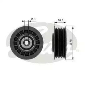 Паразитный / ведущий ролик GATES для MERCEDES-BENZ T1 автобус (602) 310 D 2.9
