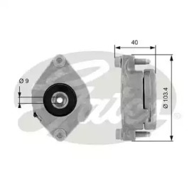 Ролик натяжителя GATES для VW CADDY II Variant (9K9B) 1.6