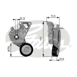Поликлиновойремень / комплект GATES для VW MULTIVAN V (7HM, 7HN, 7HF, 7EF, 7EM, 7EN) 2.0