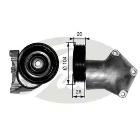 Ролик натяжителя GATES для FORD PUMA (EC_) 1.4 16V