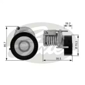 Ролик натяжителя GATES для VW BORA Variant (1J6) 1.4 16V