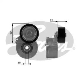 Ролик натяжителя GATES для PEUGEOT BOXER автобус (244, Z_) 2.2 HDi