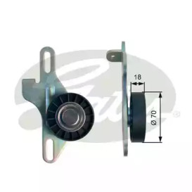 Ролик натяжителя GATES для RENAULT KANGOO (KC0/1_) 1.4 (KC0C, KC0H, KC0B, KC0M)
