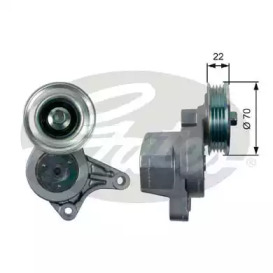 Поликлиновойремень / комплект GATES для HONDA CIVIC VIII седан (FD, FA) 1.3 Hybrid (FA3, FD3)