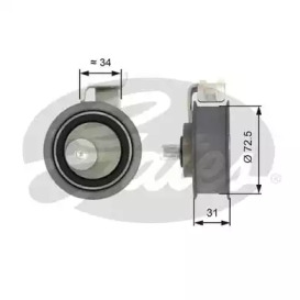 Ролик натяжителя GATES для VW BORA Variant (1J6) 1.8 4motion