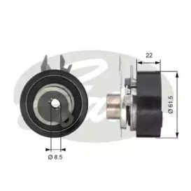 Ролик натяжителя GATES для VW CADDY II Variant (9K9B) 1.4