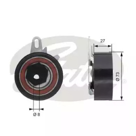 Ролик натяжителя GATES для VW CRAFTER 30-50 c бортовой платформой/ходовая часть (2F_) 2.5 TDI