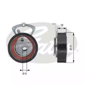 Ремень ГРМ / натяжение GATES для VW BORA Variant (1J6) 1.4 16V