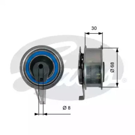 Ремень ГРМ / натяжение GATES для VW POLO (6R, 6C) 1.4 TDI