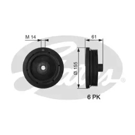 Ремни GATES для FORD TOURNEO CONNECT 1.8 TDCi /TDDi /DI