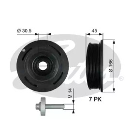 Ременный привод GATES для NISSAN INTERSTAR Фургон (X70) dCi 120