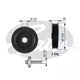 Ременный привод GATES для NISSAN INTERSTAR Фургон (X70) dCi 120