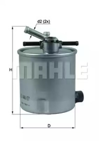 Топливный фильтр KNECHT для NISSAN CABSTAR (F24M, F24W) 28.11 DCI, 32.11 DCI, 35.11 DCI 2.5 (F24M)