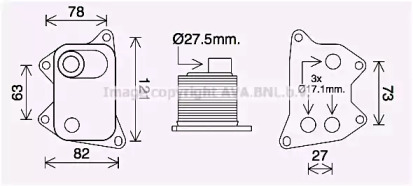 Водяной / масляный радиатор PRASCO для VW TOURAN (5T1) 1.8 TSI