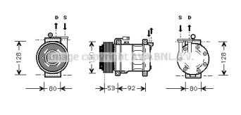 Кондиционер PRASCO для ALFA ROMEO 146 (930_) 2.0 16V Quadrifoglio (930.B5)