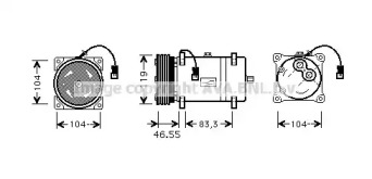 Компрессор/детали PRASCO для PEUGEOT BOXER автобус (244, Z_) 2.2 HDi