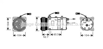 Кондиционер PRASCO для PEUGEOT BOXER автобус (244, Z_) 2.8 HDi