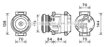 Кондиционер PRASCO для CHEVROLET EPICA (KL1_) 2.5