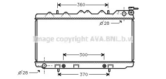 Водяной радиатор PRASCO для NISSAN SUNNY III Liftback (N14) 1.4 i