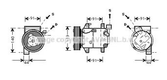Компрессор/детали PRASCO для NISSAN PRIMERA Hatchback (P12) 1.6