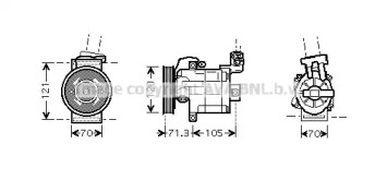 Кондиционер PRASCO для NISSAN MICRA C+C III (K12) 1.4 16V