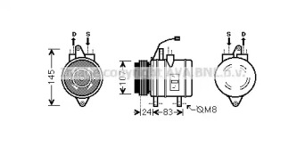 Кондиционер PRASCO для CHEVROLET MATIZ (M200, M250) 1.0