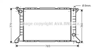 Водяной / масляный радиатор PRASCO для FORD TRANSIT Фургон (E_ _) 2.5 DI (EAL, EAS)