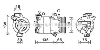 Кондиционер PRASCO для FORD KUGA II (DM2) 2.5