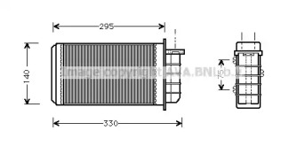 Салонный теплообменник PRASCO для ALFA ROMEO 146 (930_) 1.9 TD (930.B4A)