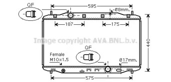 Водяной радиатор PRASCO для HONDA CIVIC VIII Hatchback (FN, FK) 2.2 CTDi (FK3)
