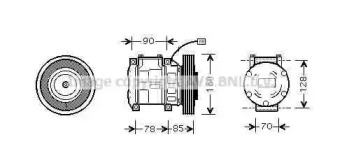 Кондиционер PRASCO для HONDA ACCORD IV (CB) 2.2 i 16V (CB7)