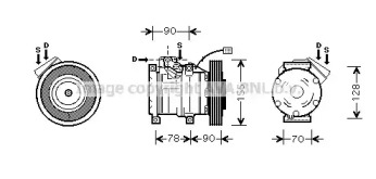 Компрессор/детали PRASCO для HONDA ACCORD VI Hatchback (CH, CL) 2.0 (CH7)