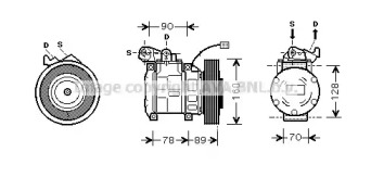 Кондиционер PRASCO для HONDA ACCORD V купе (CD) 2.2 i ES (CD7)