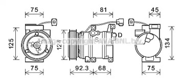 Компрессор/детали PRASCO для MAZDA 3 (BK) 2.3 MPS Turbo