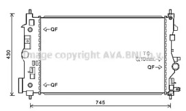 Водяной / масляный радиатор PRASCO для CHEVROLET CRUZE Station Wagon (J308) 1.4