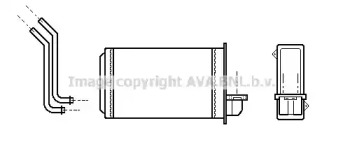 Салонный теплообменник PRASCO для PEUGEOT 205 I (741A/C) 1.7 Diesel