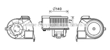 Отопление и вентиляция PRASCO для RENAULT KANGOO (KC0/1_) 1.4 (KC0C, KC0H, KC0B, KC0M)