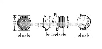 Кондиционер PRASCO для NISSAN INTERSTAR Фургон (X70) dCI 90