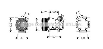 Кондиционер PRASCO для NISSAN NOTE (E11, NE11) 1.5 dCi