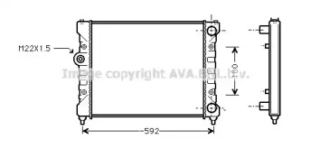 Водяной радиатор PRASCO для VW CADDY II Variant (9K9B) 1.6