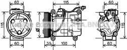 Кондиционер PRASCO для SUZUKI SX4 (EY, GY) 1.6 VVT 4x4 (RW 416)