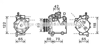 Кондиционер PRASCO для SUZUKI SX4 (EY, GY) 1.6 VVT 4x4 (RW 416)