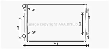Водяной / масляный радиатор PRASCO для VW TOURAN (5T1) 1.6 TDI
