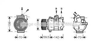 Кондиционер PRASCO для VW POLO (6R, 6C) 1.2 TSI